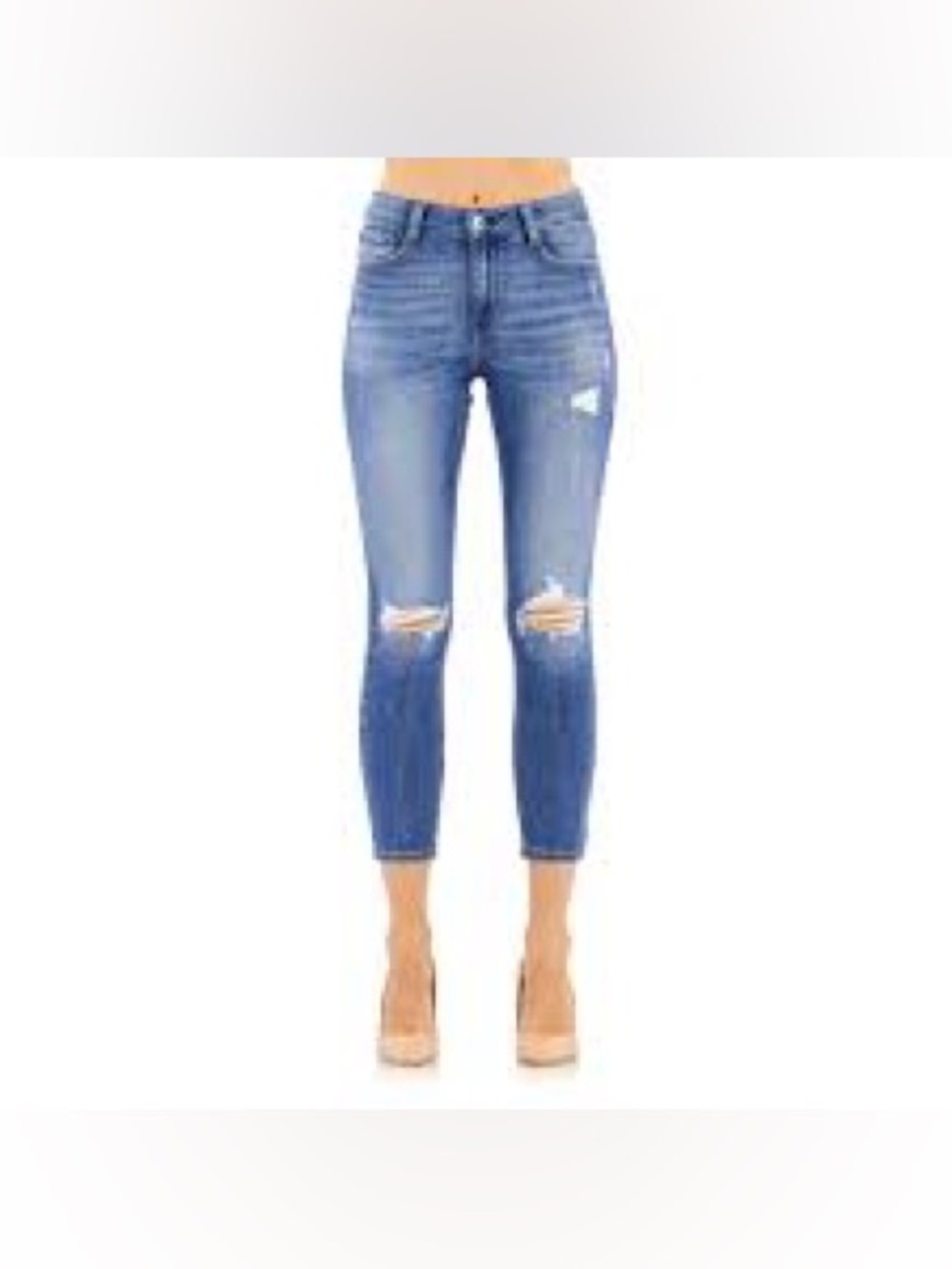 Women’s ASOS distressed denim jeans. Ej3
